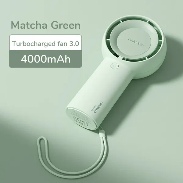 JISULIFE FA43 Handheld Turbo Fan 4000mAh-Green JISULIFE FA43 Handheld Turbo Fan 4000mAh