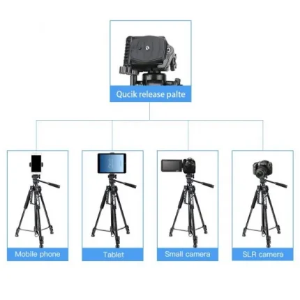 Zomei T120 Mobile & DSLR Tripod-Professional Series (Without Mobile Holder)