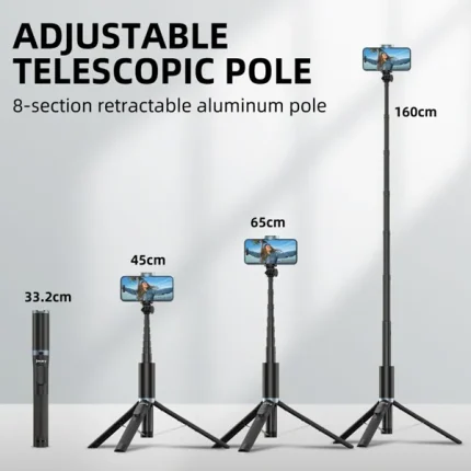 Jmary KT-259 All-in-One Selfie Stick Tripod